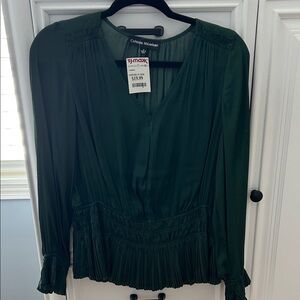 Catherine Malandrino Deep Green Blouse